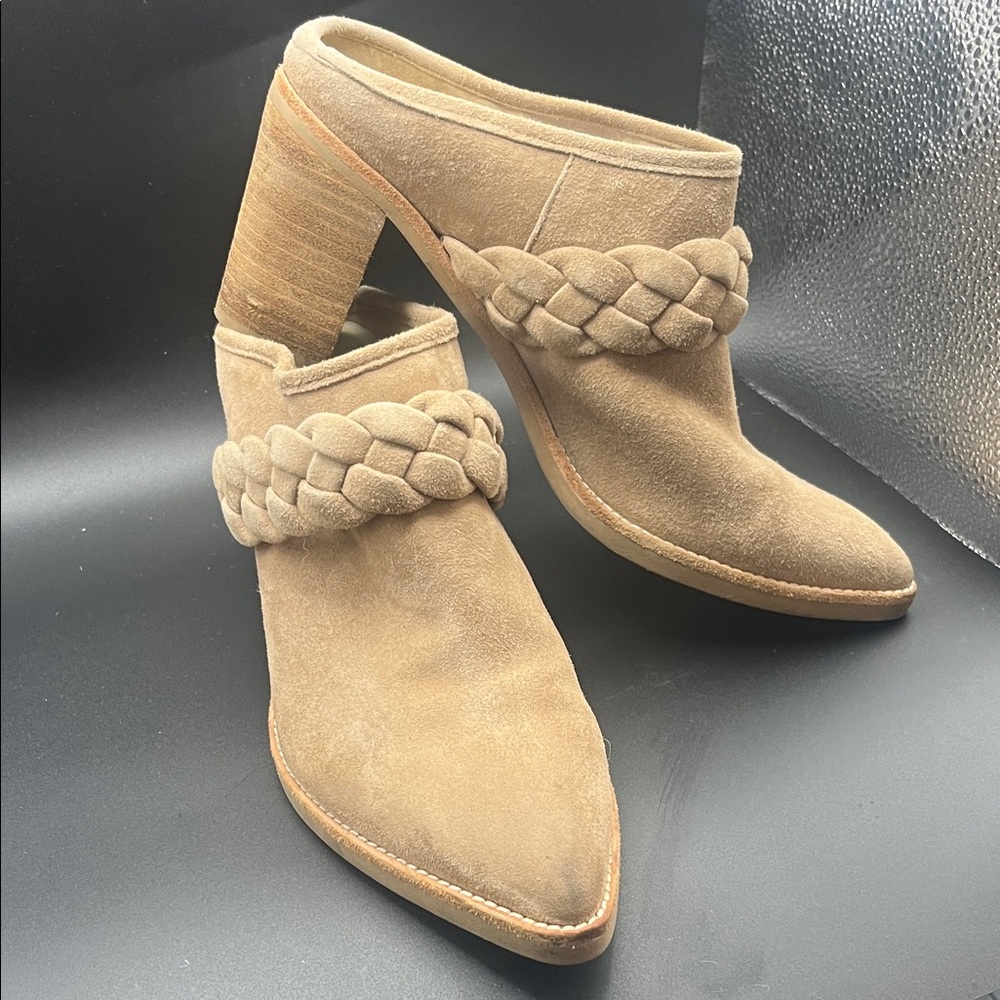 Braided Tan Women's Mules